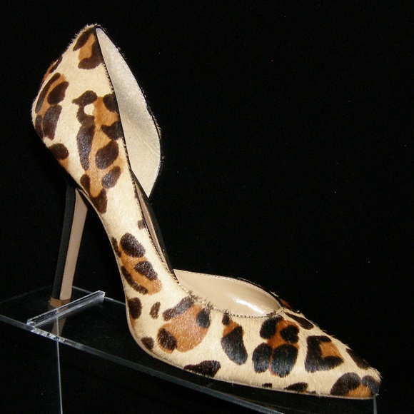 BCBG Shoes - BCBG Paris Jaze pointed leopard pony hair heel 9B